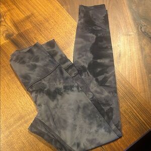 lululemon athletica Black Tie-Dye Leggings